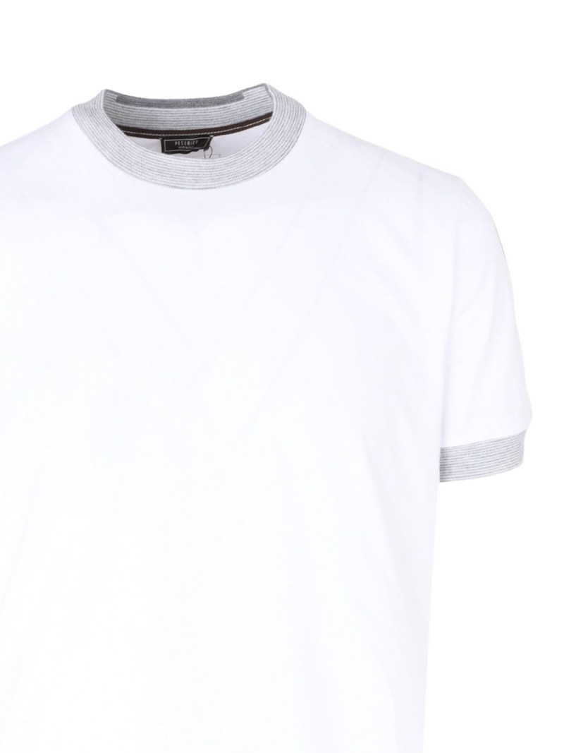 ribbed trim T-shirt 3