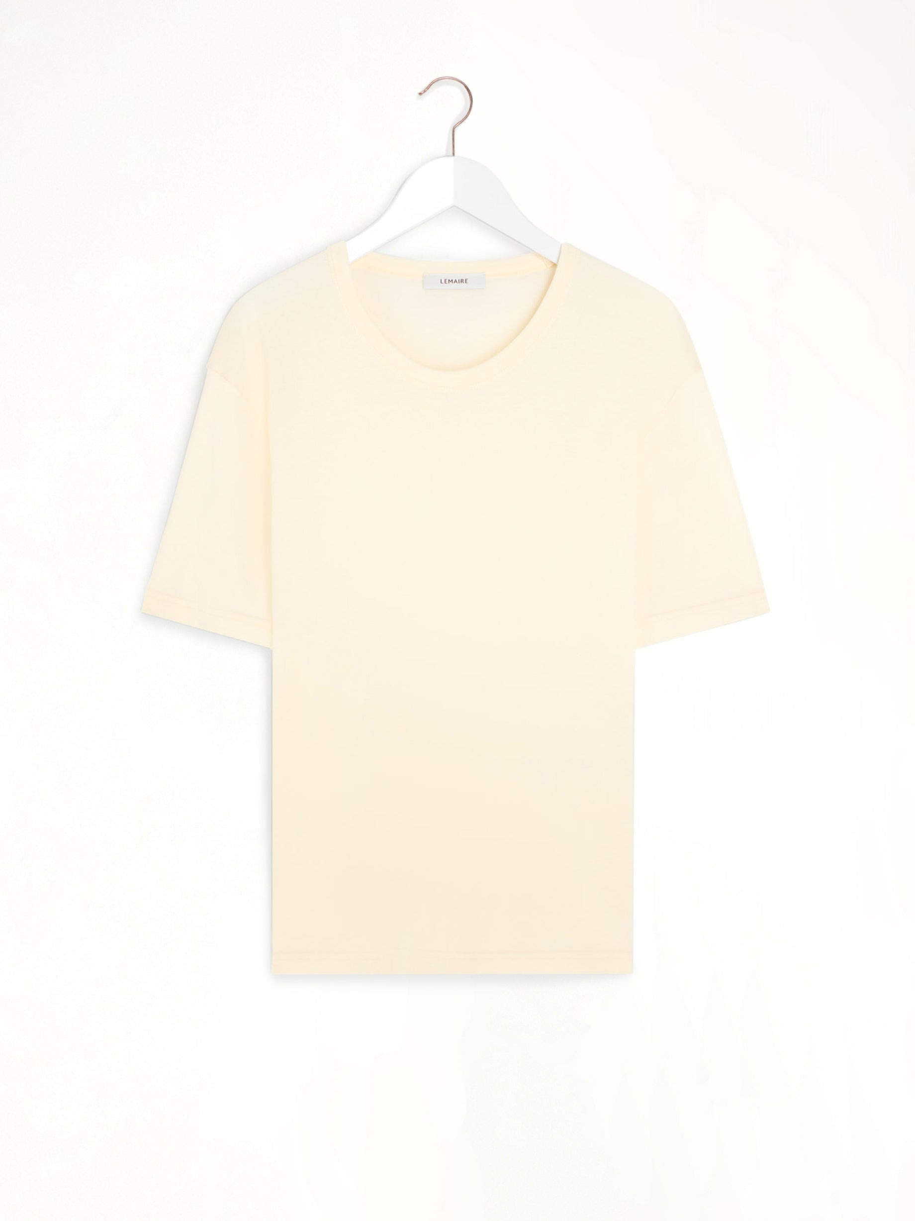 Rib SS T-Shirt in Light Cream - 2