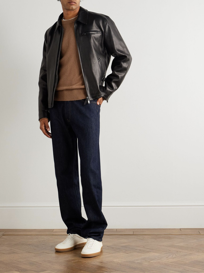 LARDINI Alpaca and Virgin Wool-Blend Sweater Tan outlook