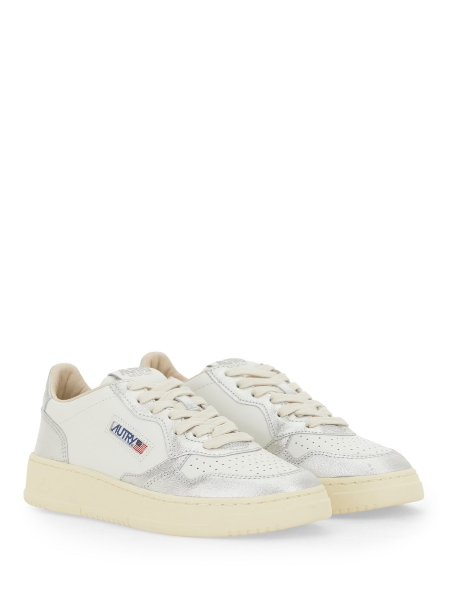SNEAKER MEDALIST LOW IN PELLE METALLIZZATA - 2