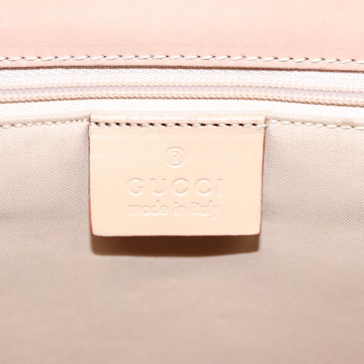 GUCCI GG Canvas Jackie Hand Bag White Beige - 16