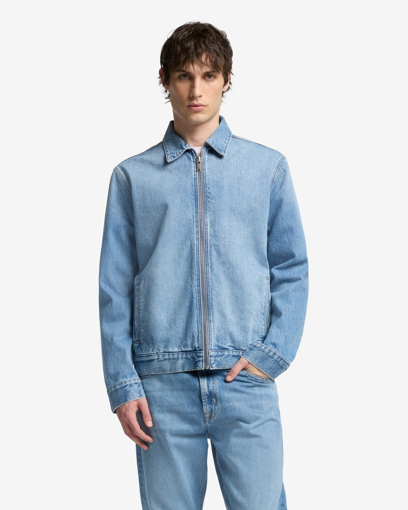 7 For All Mankind Denim Harrington Jacket in Mason outlook