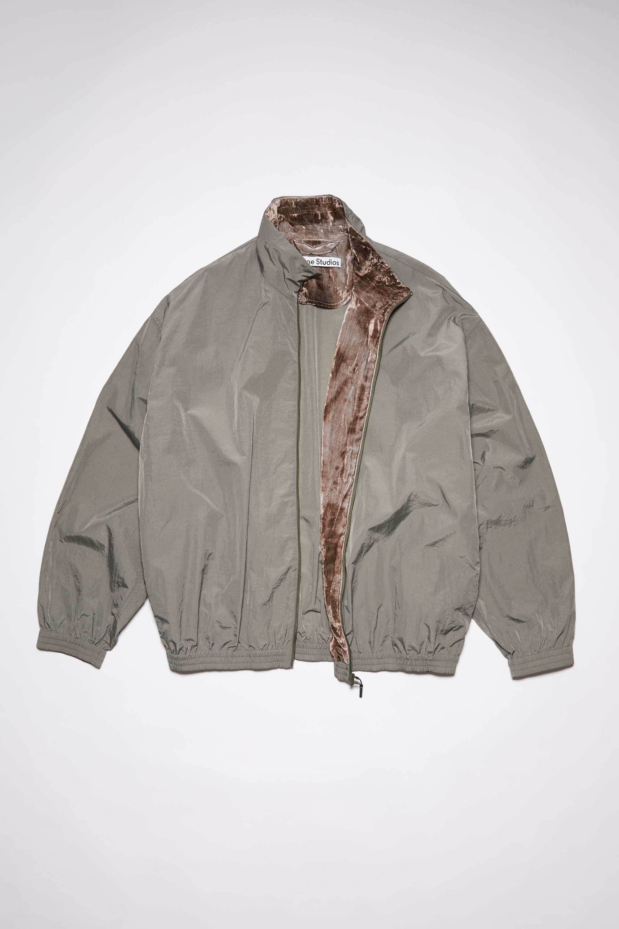 Nylon zippered jacket - Fox grey - 8