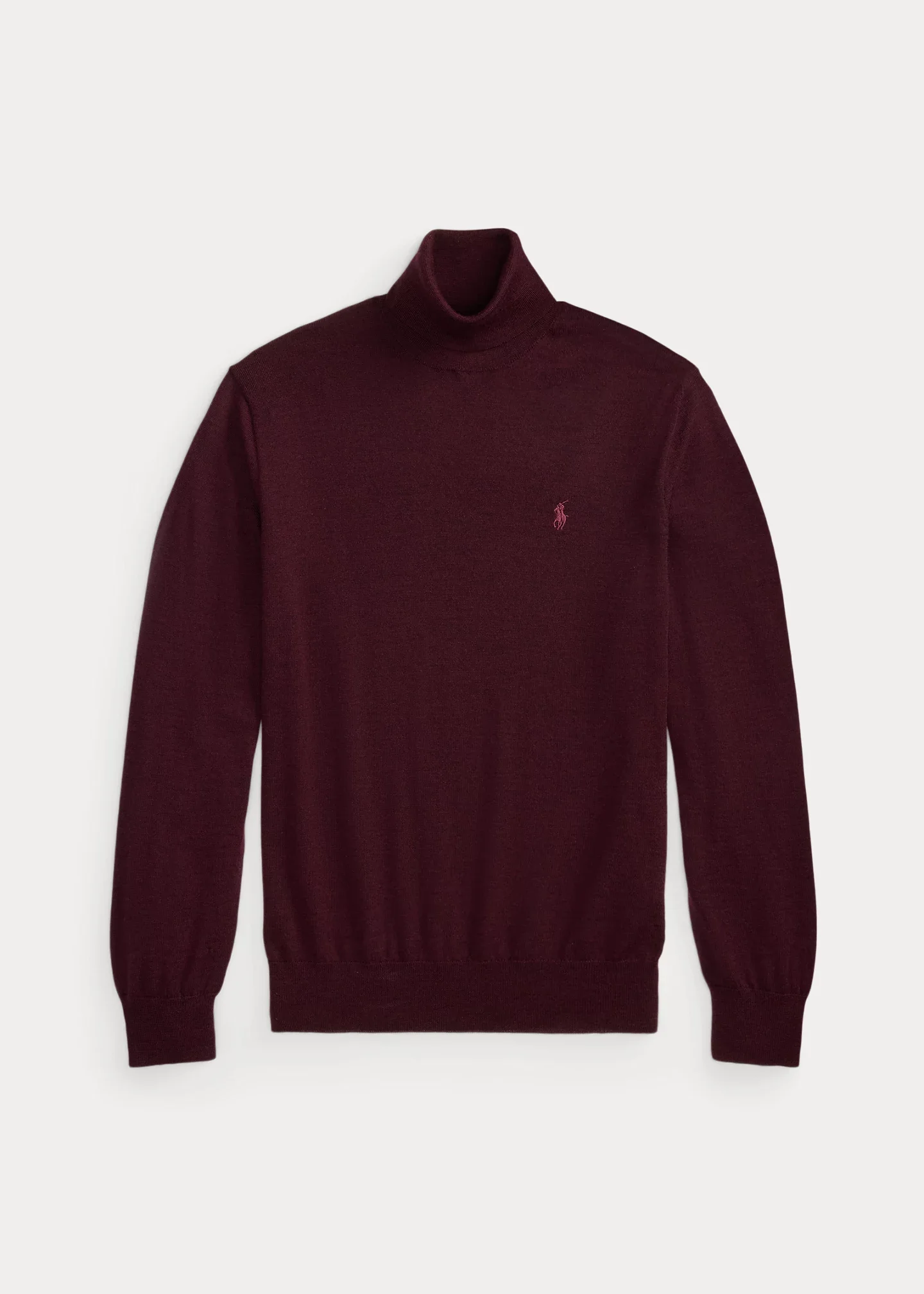Washable Wool Turtleneck Sweater - 1