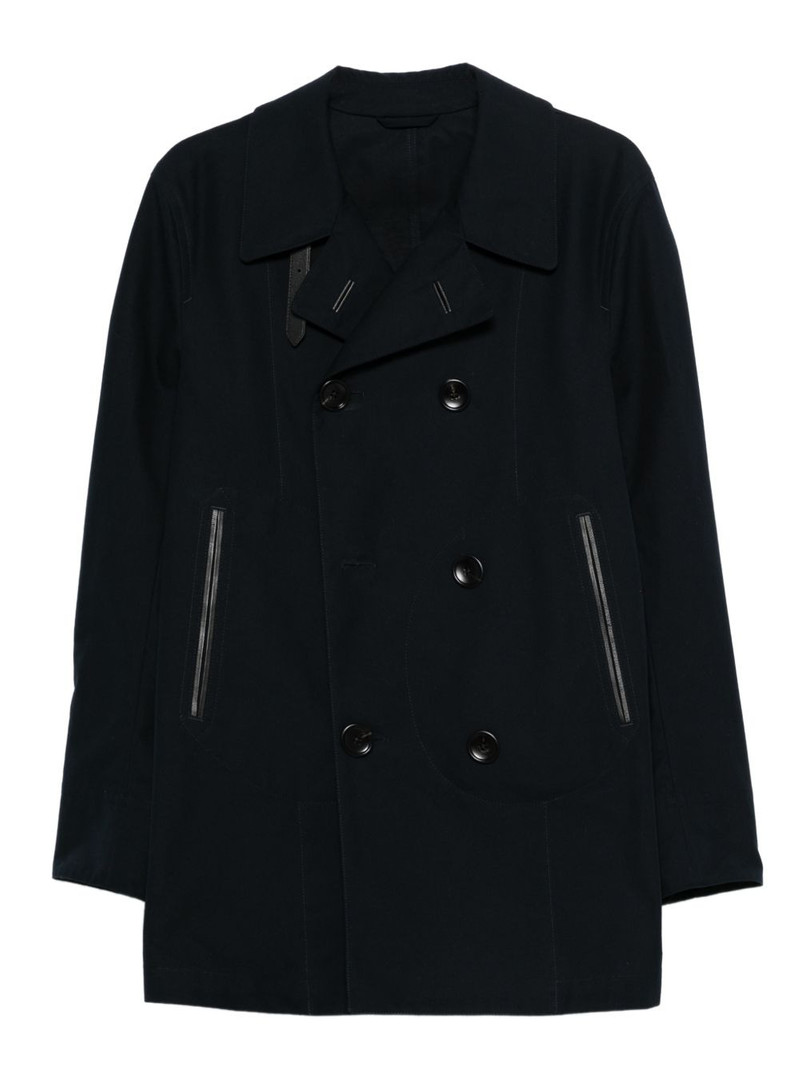 double-breasted trench coat 1