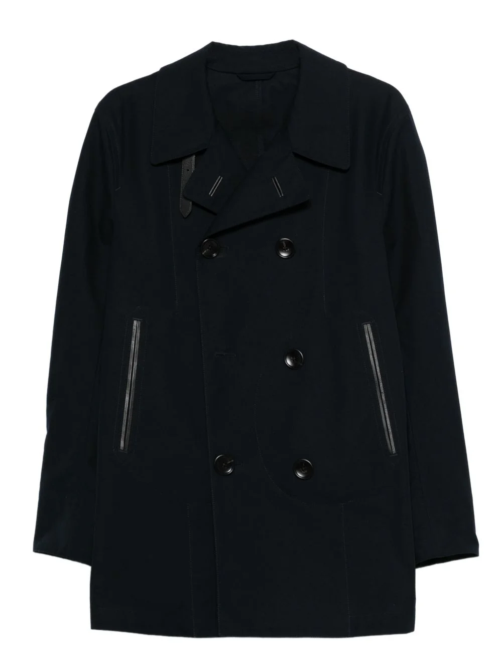 double-breasted trench coat - 1