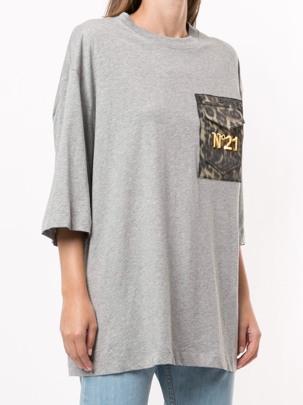 oversized pocket-detail t-shirt - 3