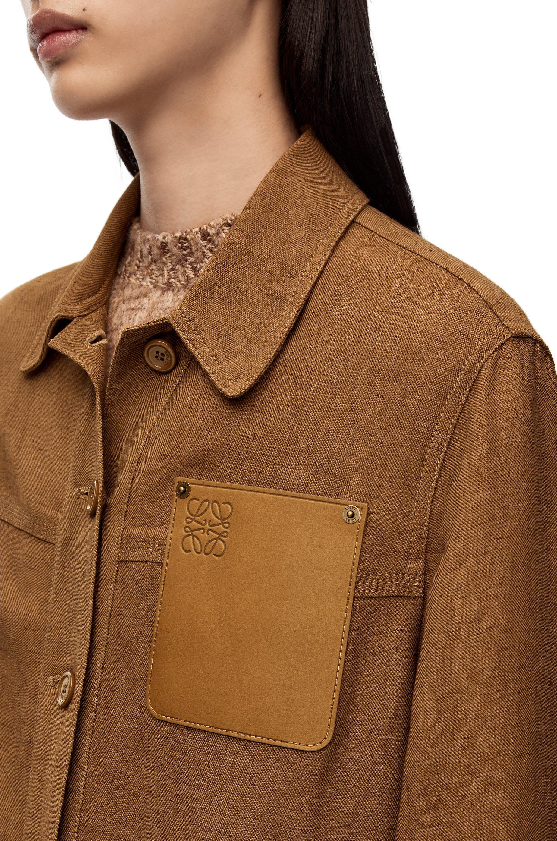 Workwear jacket in linen blend - 5