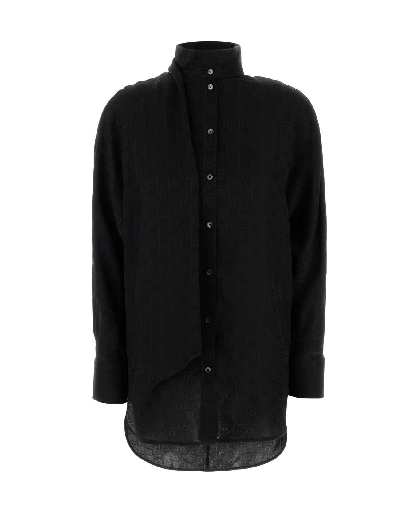 Black Silk Shirt - 1