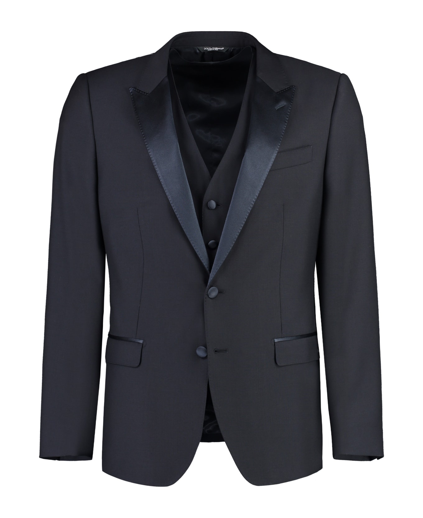 Wool And Silk Three-pieces Suit - 2