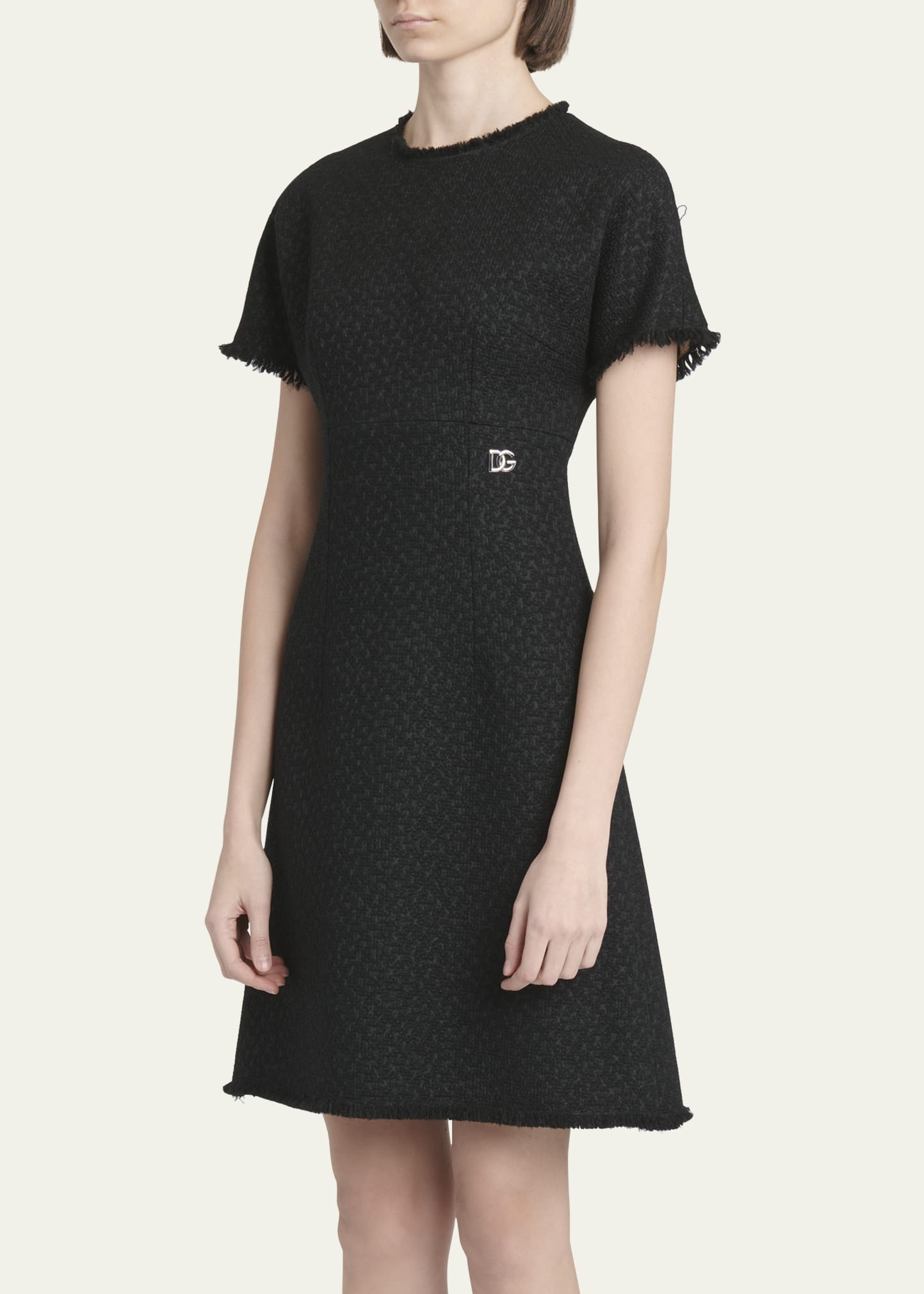 Rachel Tweed Fringe Short Dress - 4