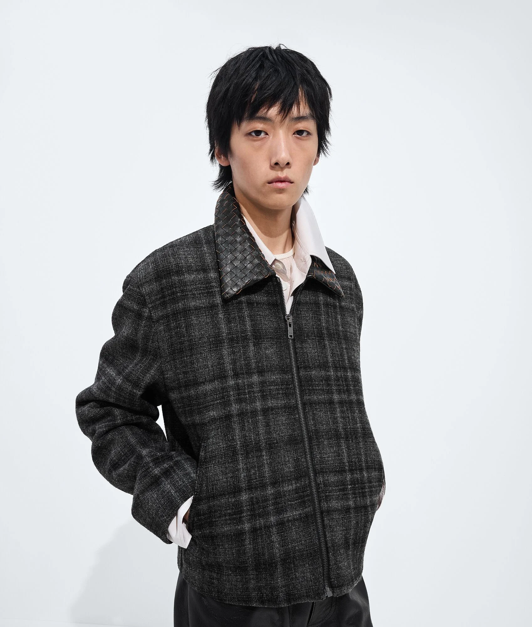 Check Wool Jacket - 1