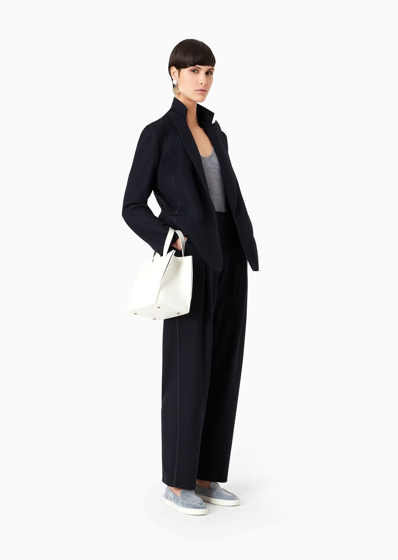 Flowing trousers in pure Casentino cashmere - 4