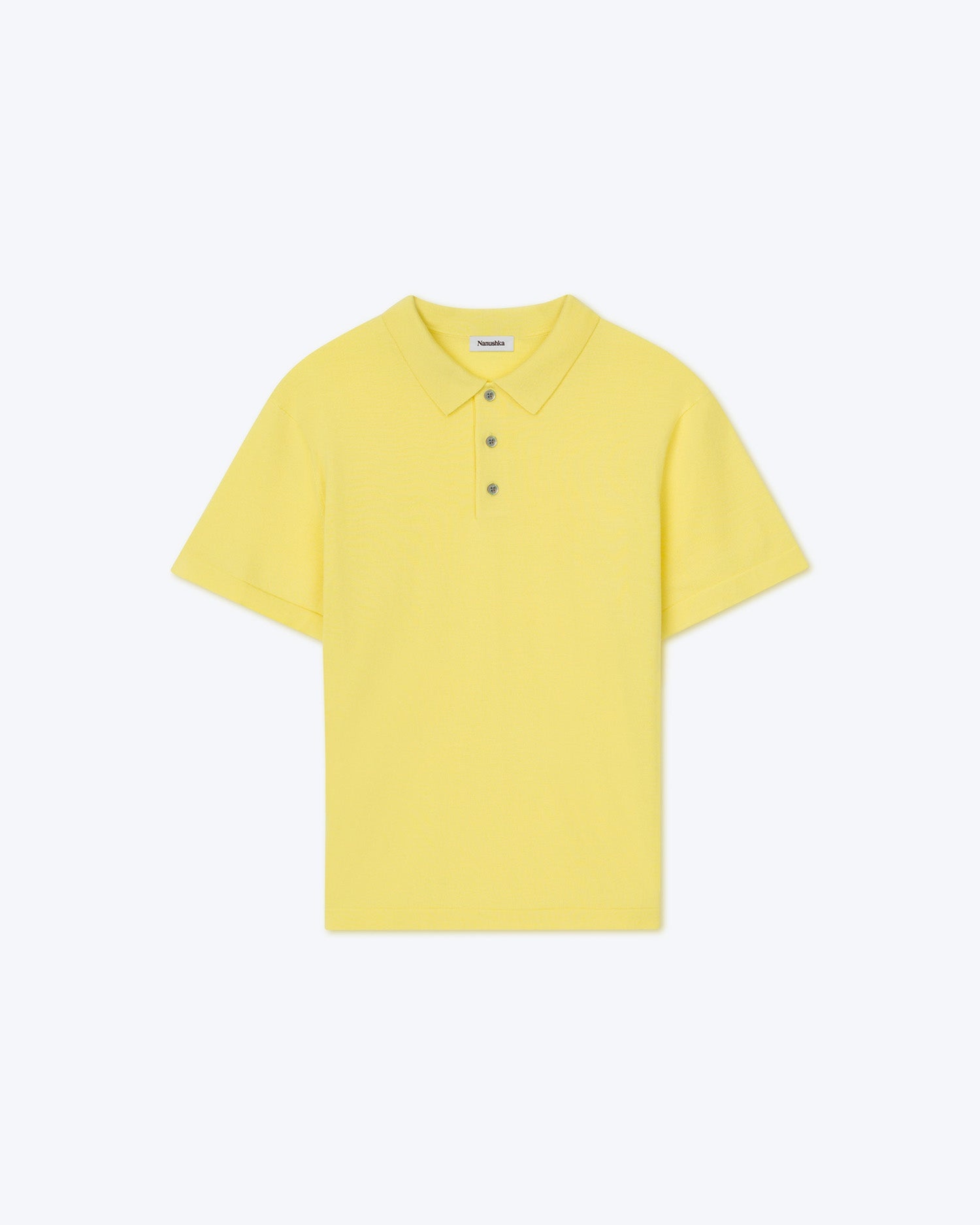 ZAMIR - Merino wool polo shirt - Lime - 5