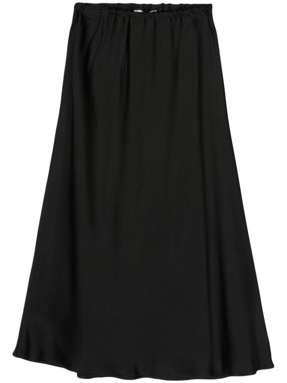 flared satin midi skirt - 1