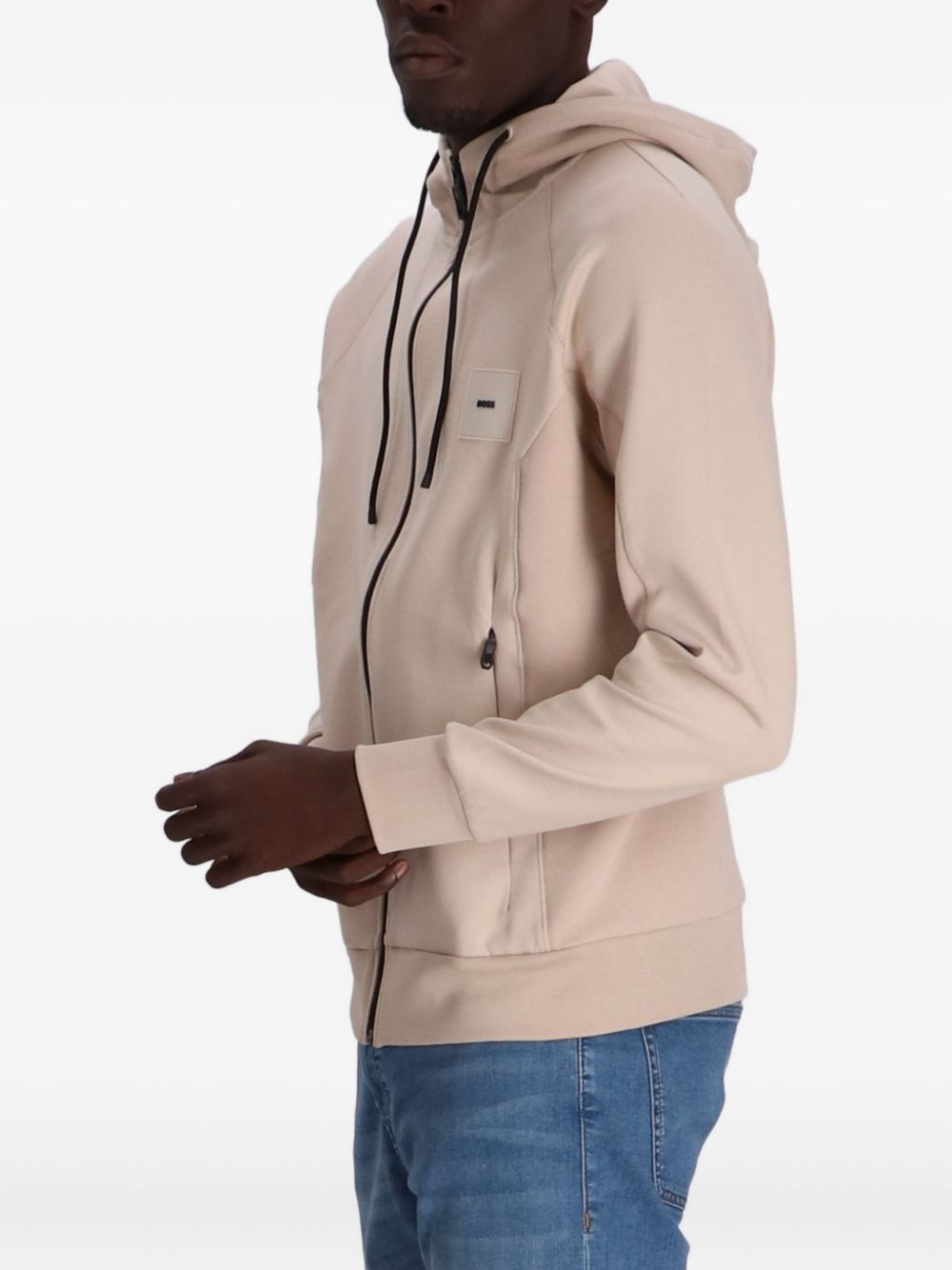 logo-appliqué hoodie - 3