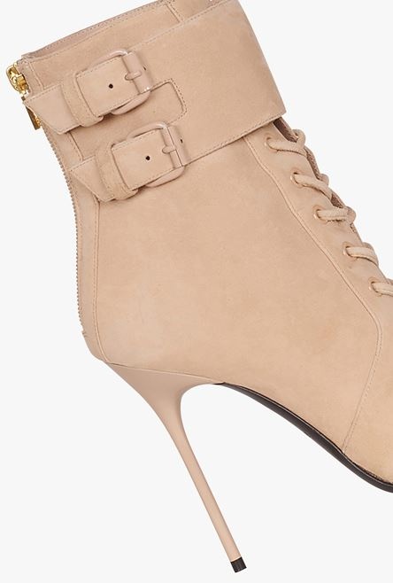 Beige suede Uria ankle boots - 6