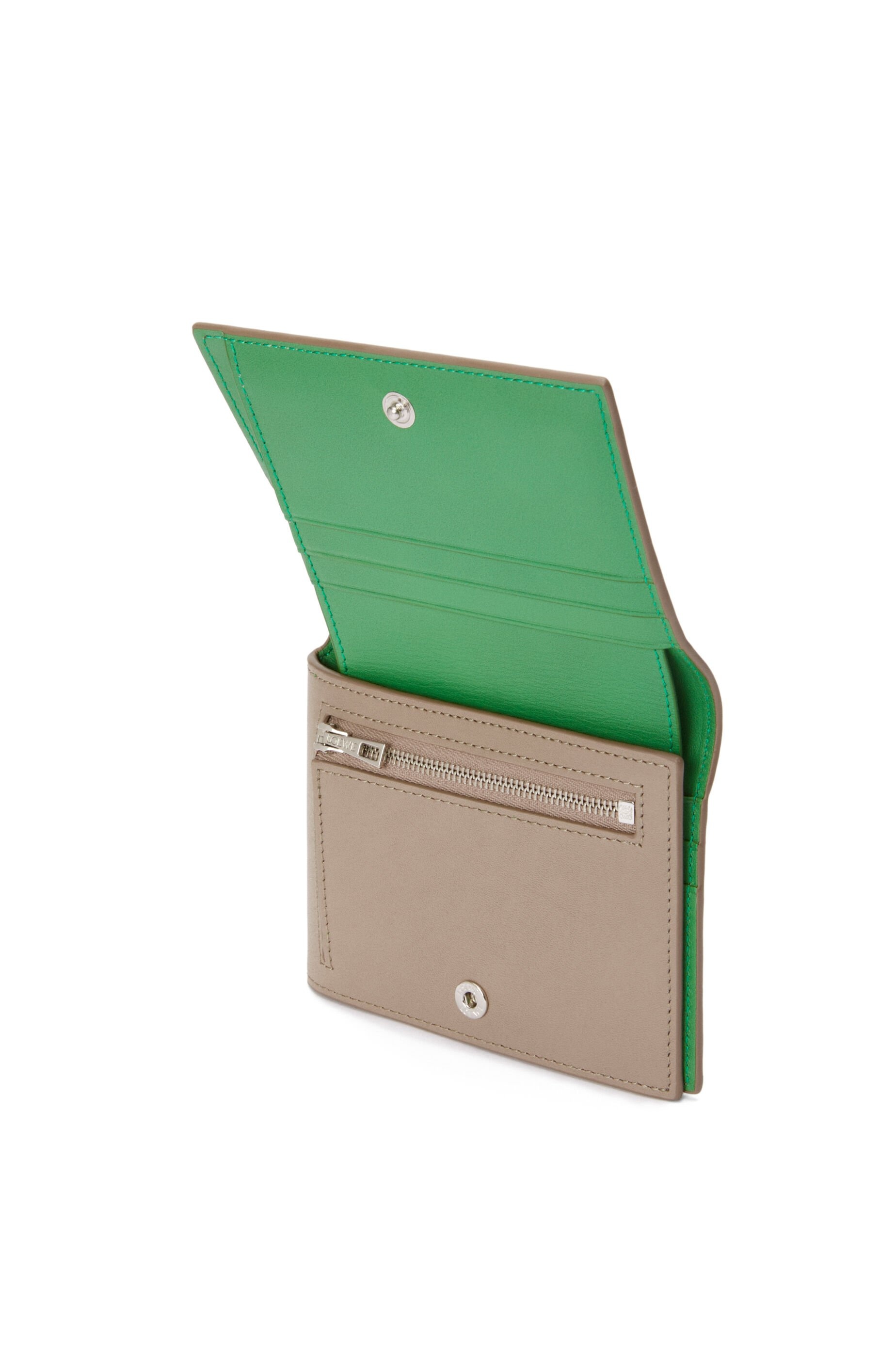 Folded wallet in shiny nappa calfskin - 3