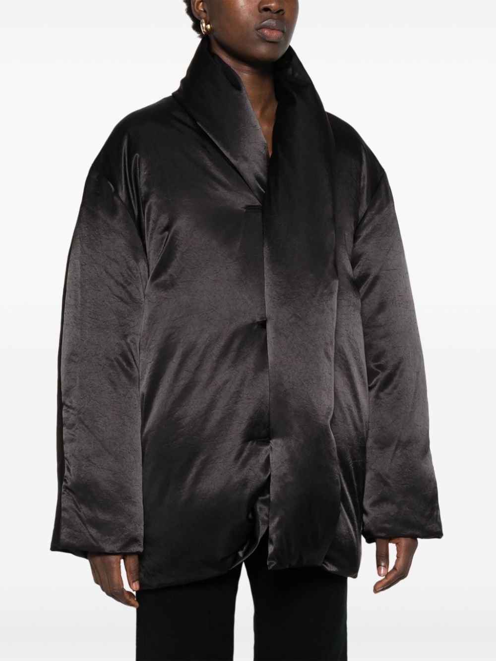 satin puffer jacket - 3