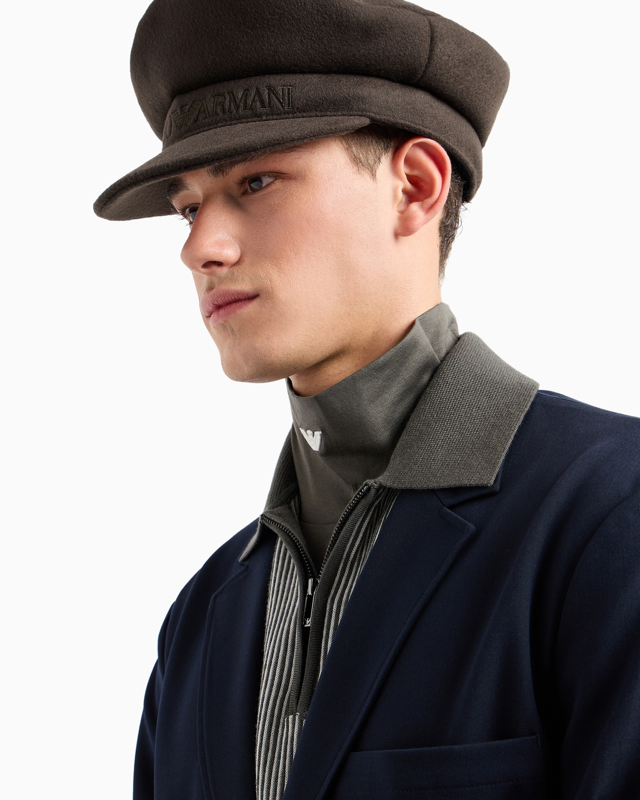Single-breasted jacket in compact fabric with a wool finish - 5