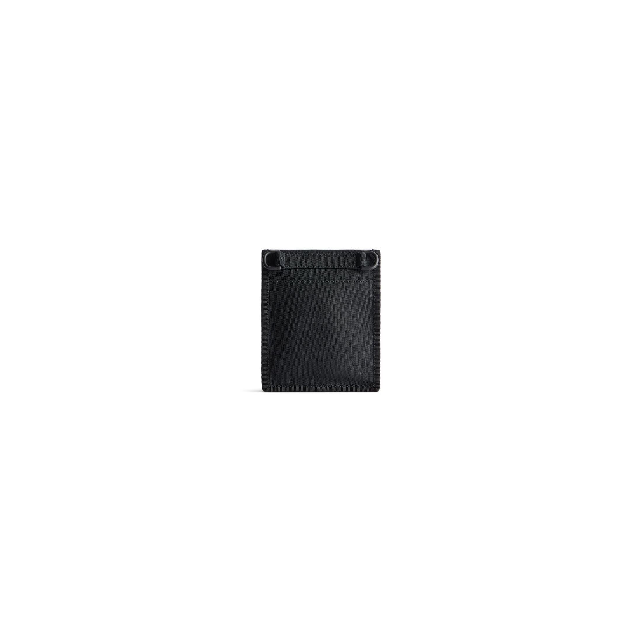 Balenciaga Explorer Small Pouch With Strap Diy Metal Allover 'Black' 6559822AAX61000 - 4