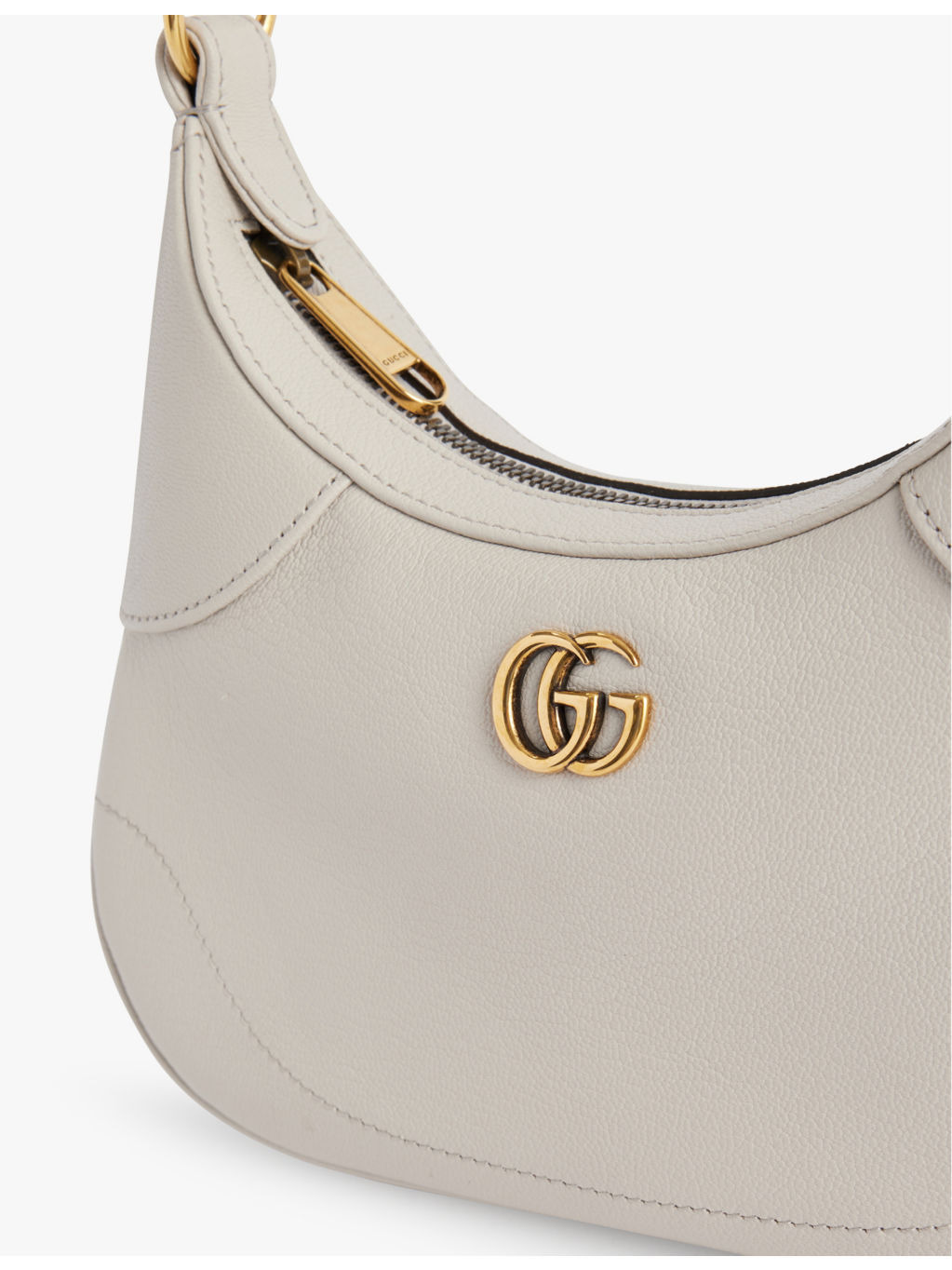 Aphrodite curved leather shoulder bag - 3