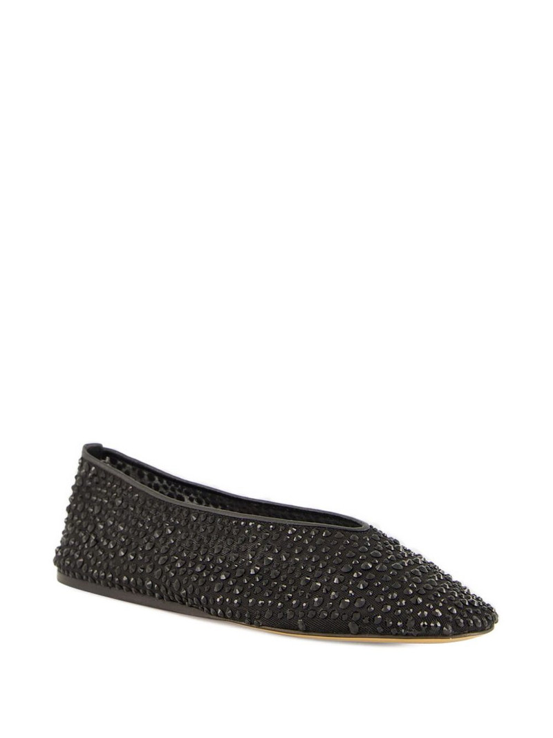 LE MONDE BÉRYL Luna crystal-embellished ballet flats outlook