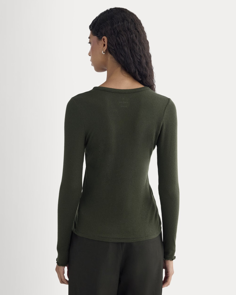 SHEER V-NECK CARDIGAN IN BUTTERLUXE 5