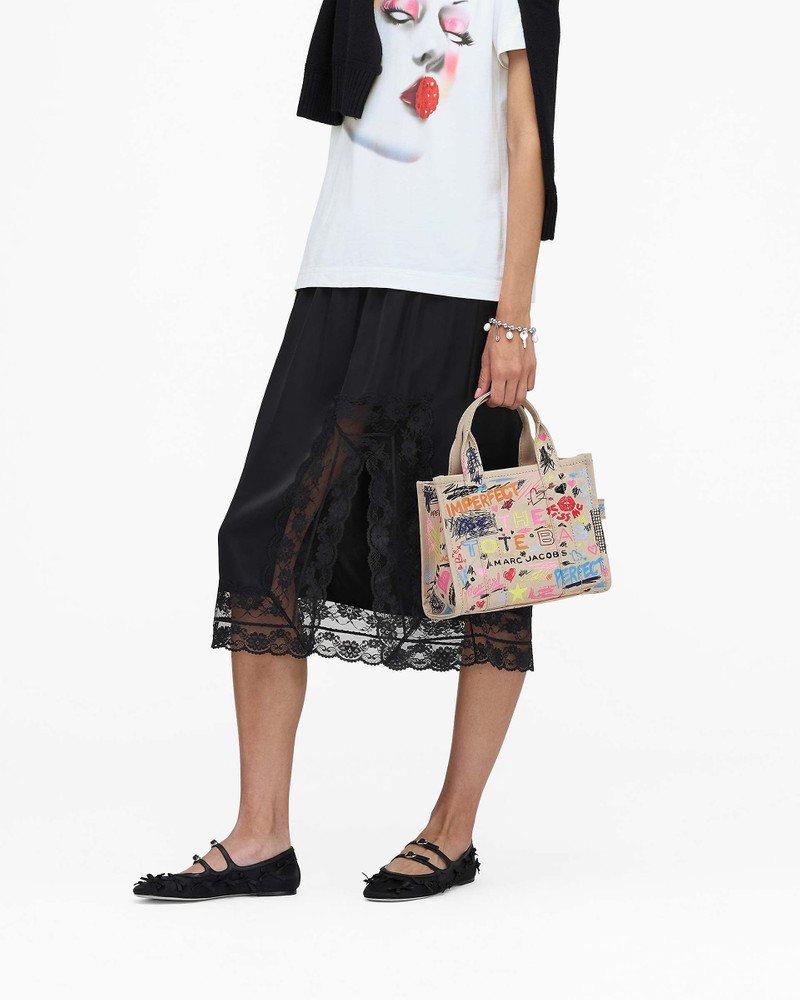 THE PUNK SCRIBBLE CANVAS SMALL TOTE BAG 8