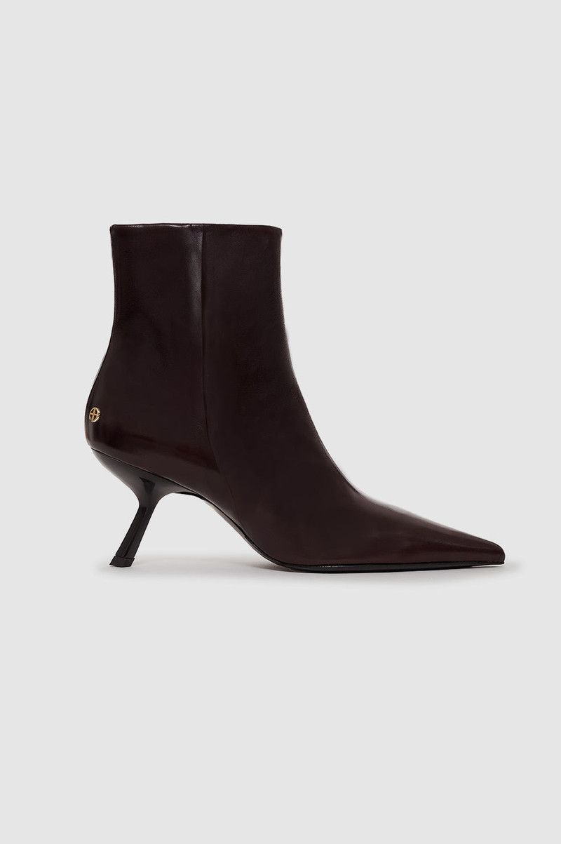Hilda High Heel Boots - Burgundy 1