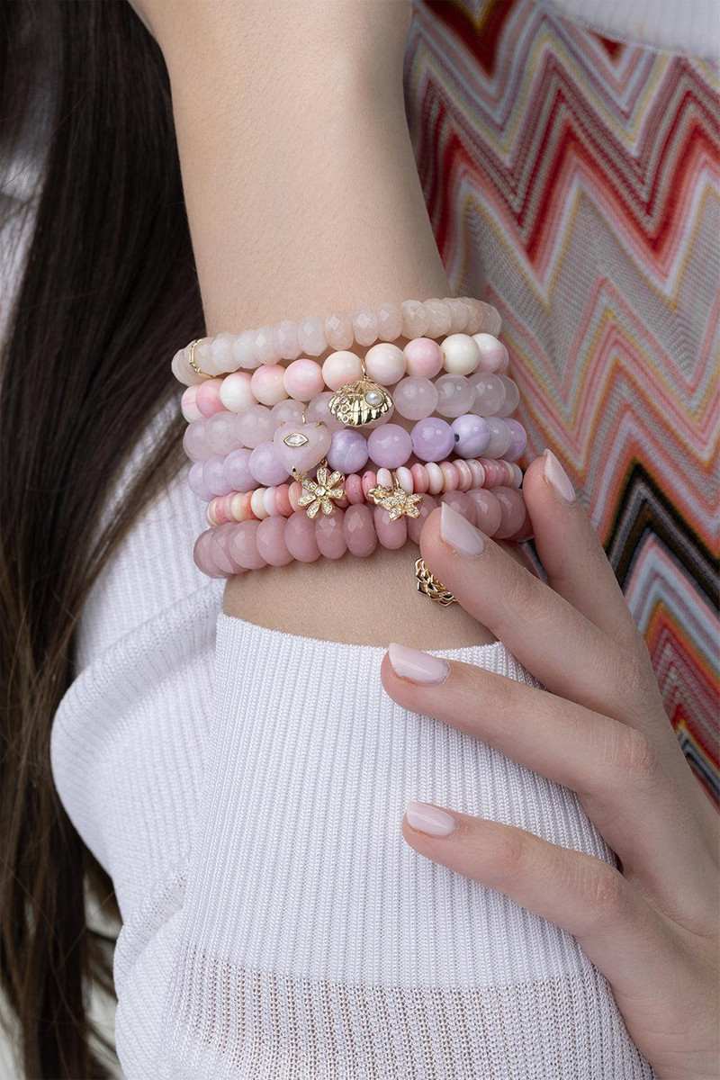 SYDNEY EVAN Shell Pink Conch Charm Bracelet outlook