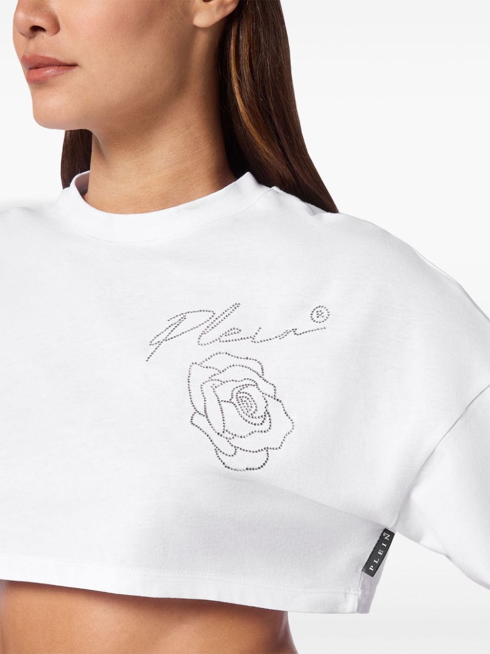 Roses cropped t-shirt - 3