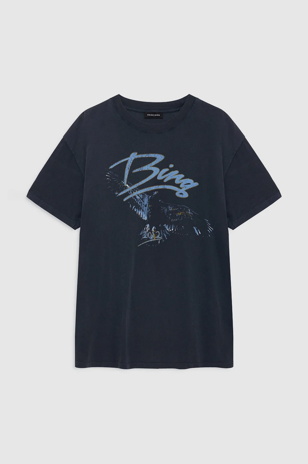 Kent Tee Eagle - Washed Black - 1