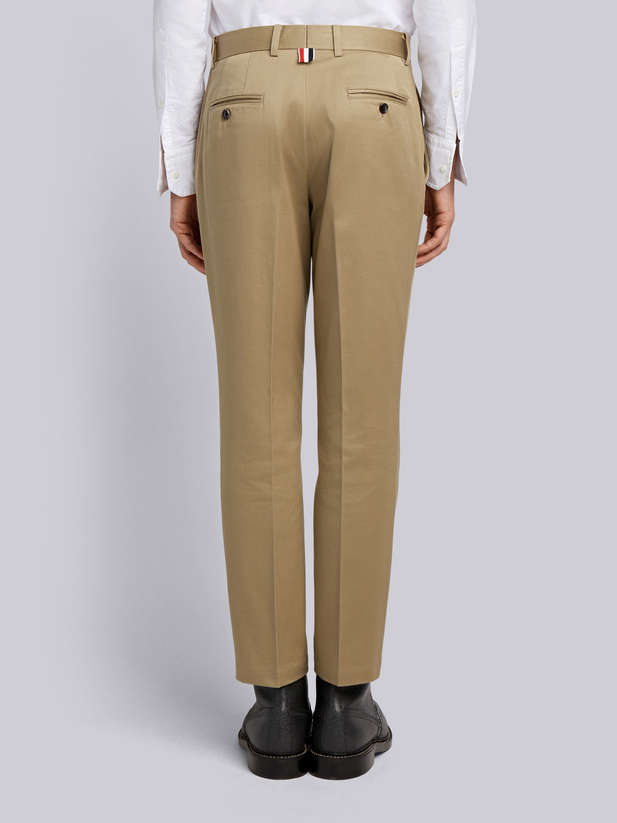 Camel Cotton Twill Unconstructed Chino Trouser - 3