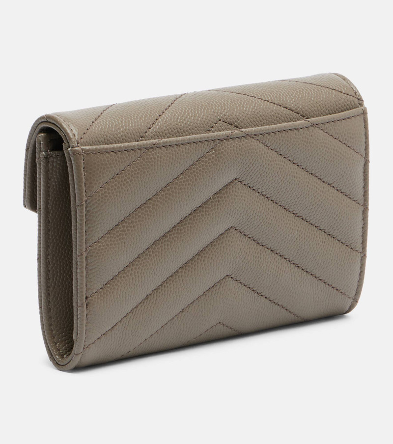 SAINT LAURENT Cassandre leather card holder outlook