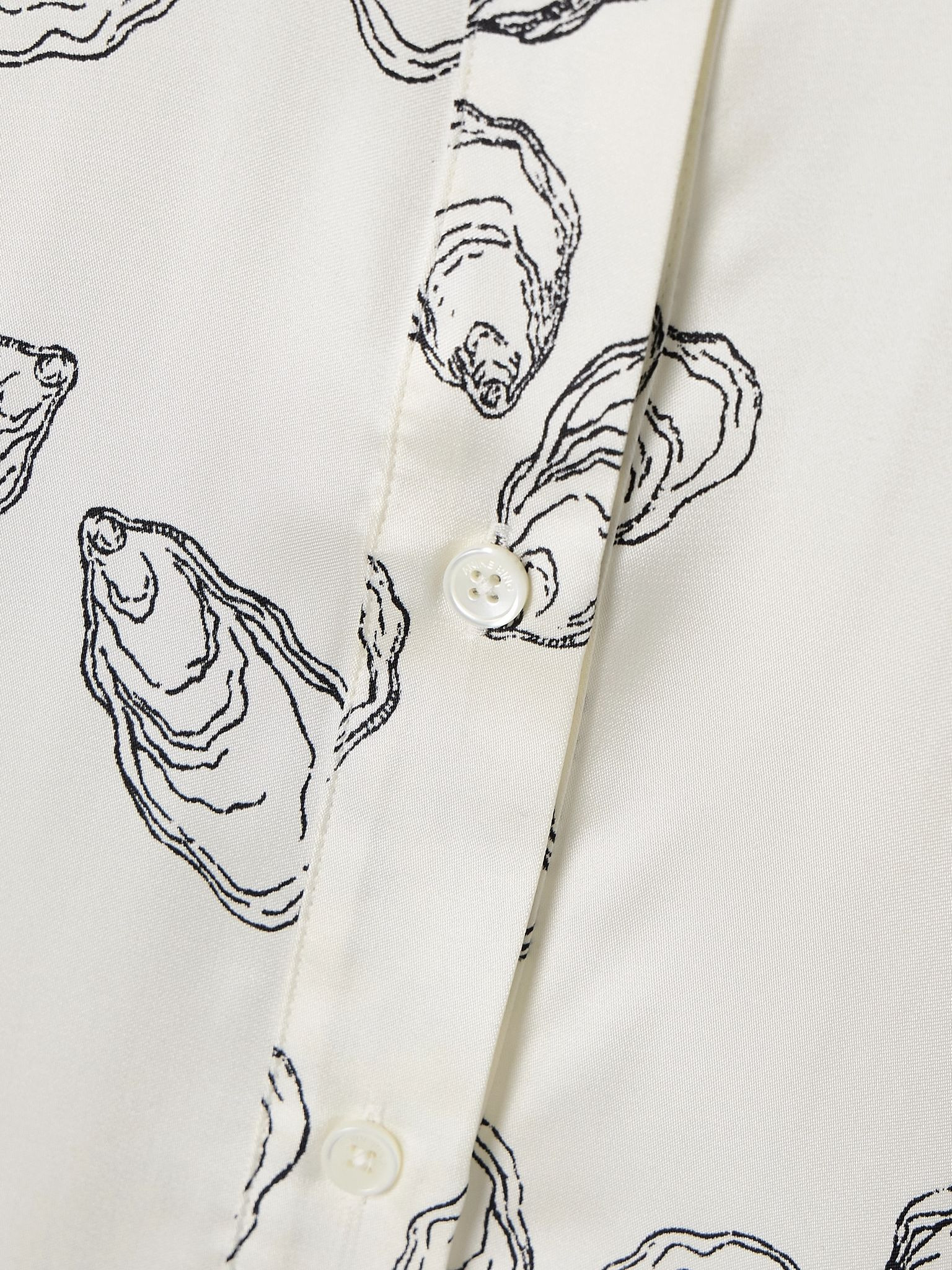Avalon printed silk-blend shirt Off-white - 5