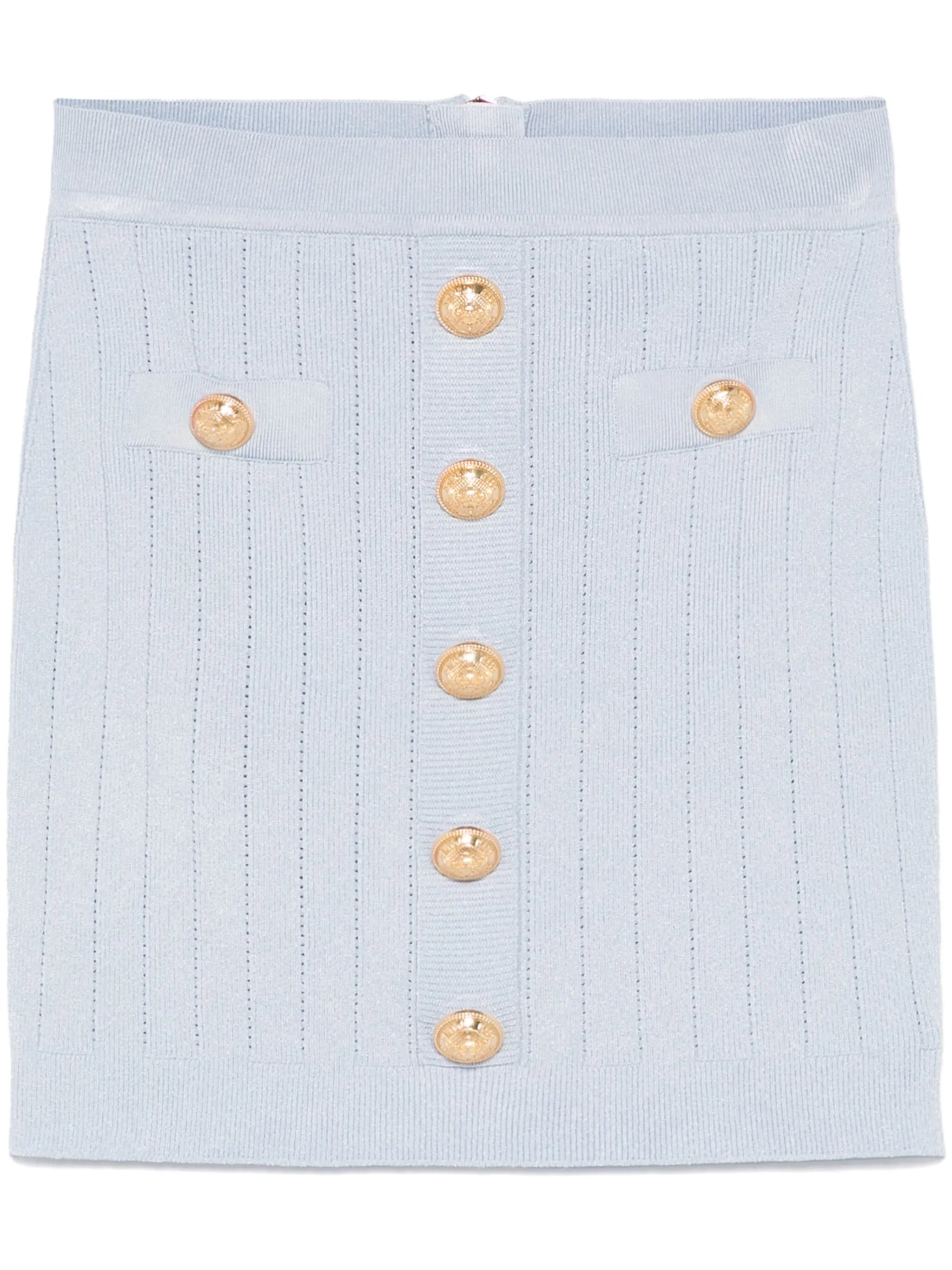 Coin-buttons Detailed Mini Skirt - 1