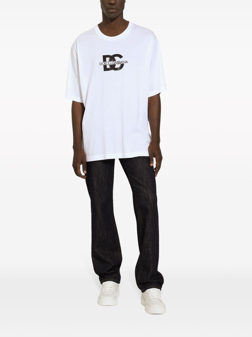 logo-print cotton T-shirt - 3