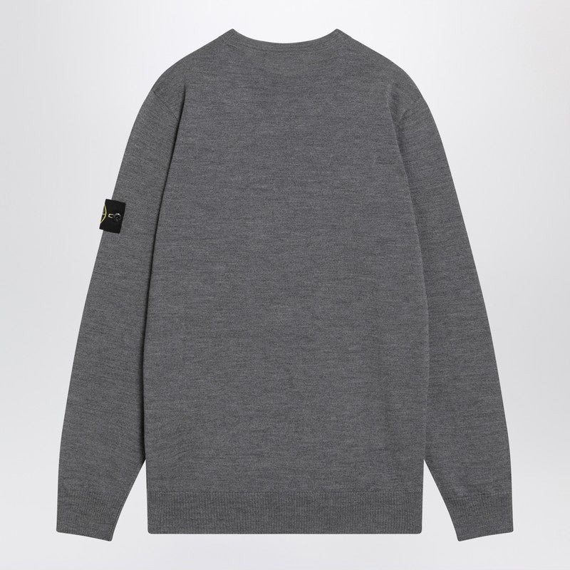 Stone Island Smoke Grey Wool Sweater Men - 2