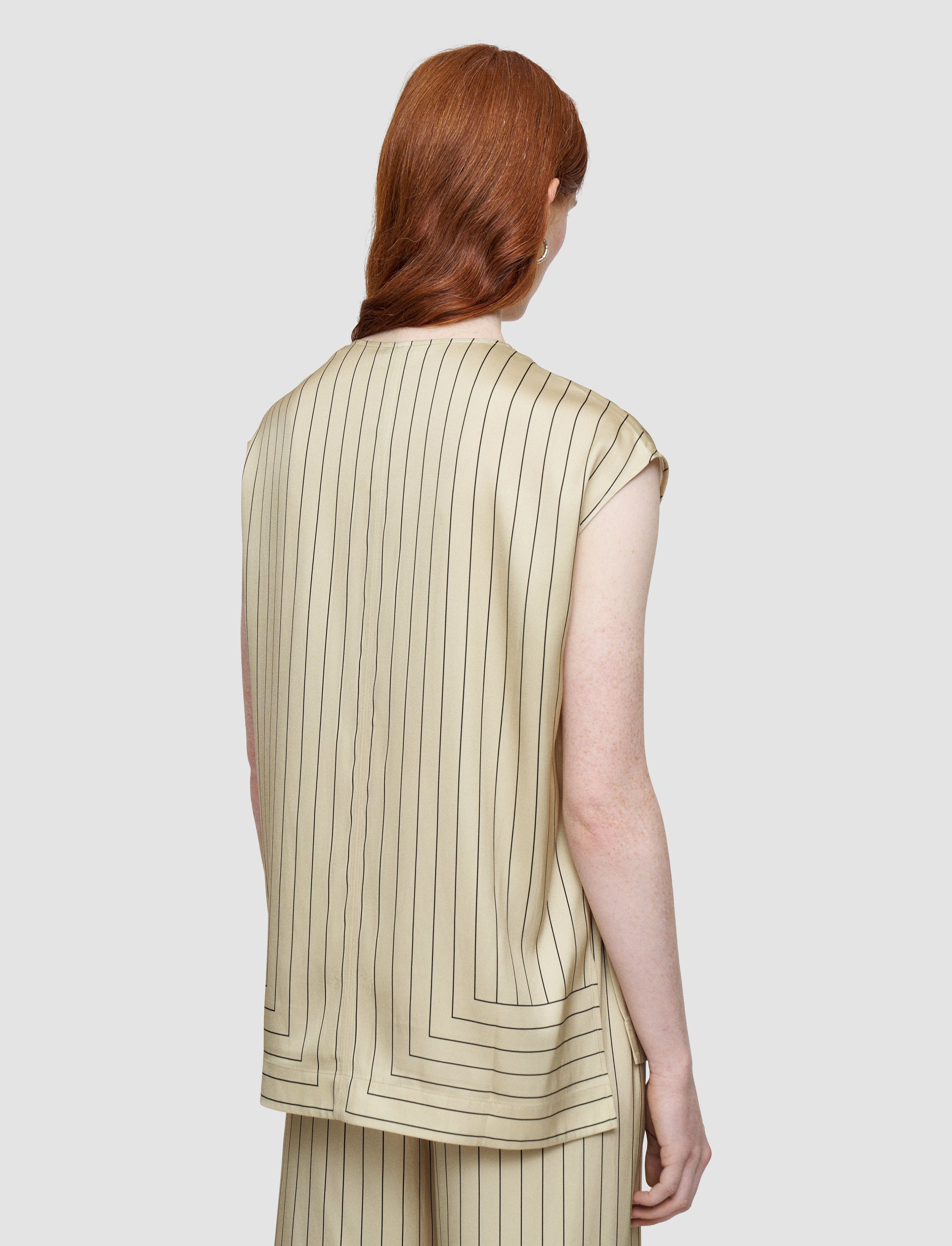 Louison Geometric Print Silk Top - 5