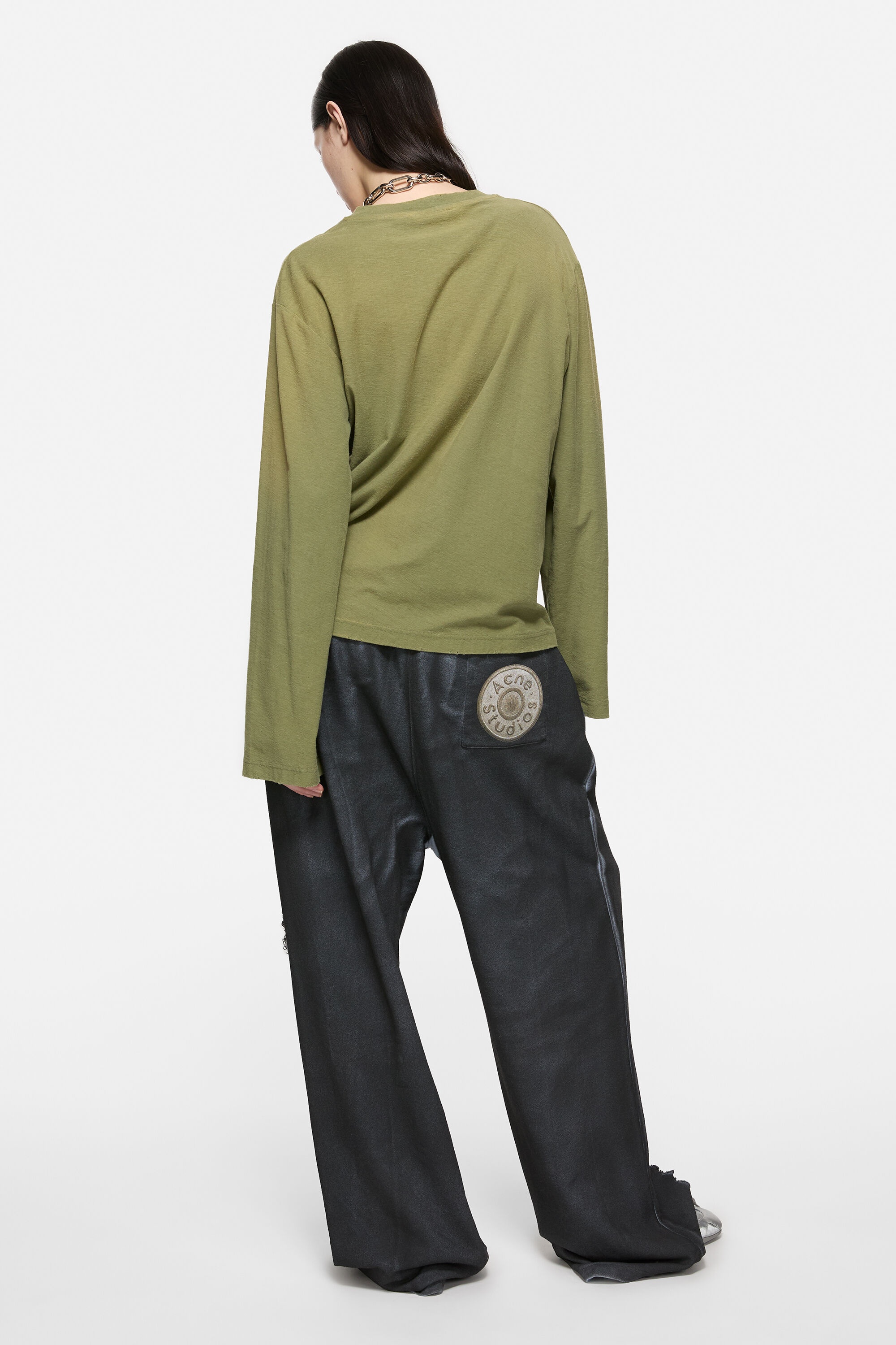 Logo t-shirt - Relaxed fit - Olive green - 3