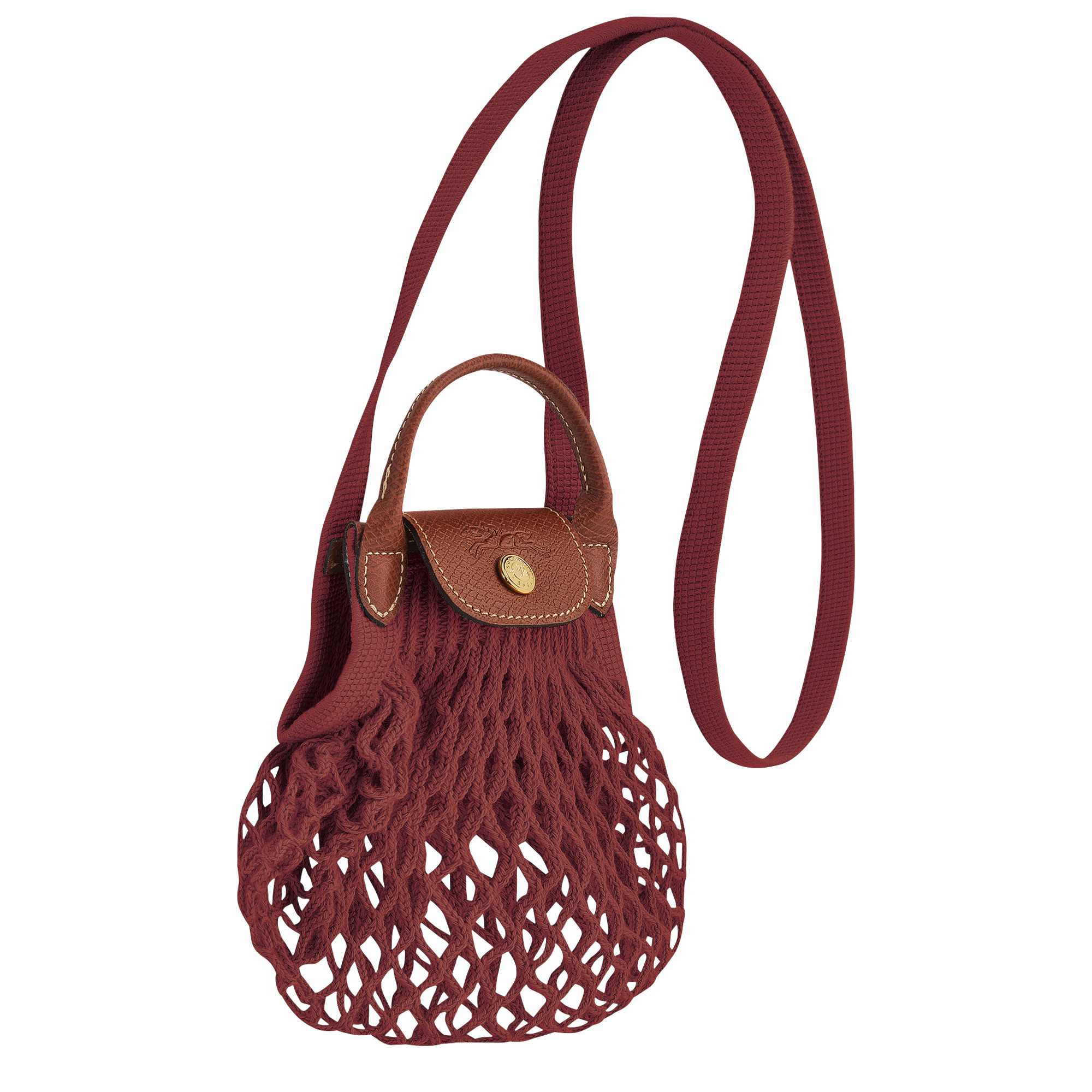 Le Pliage Filet XS Mesh bag Mahogany - Canvas - 3