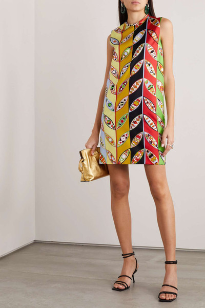 PUCCI Girandole printed silk-twill mini dress outlook