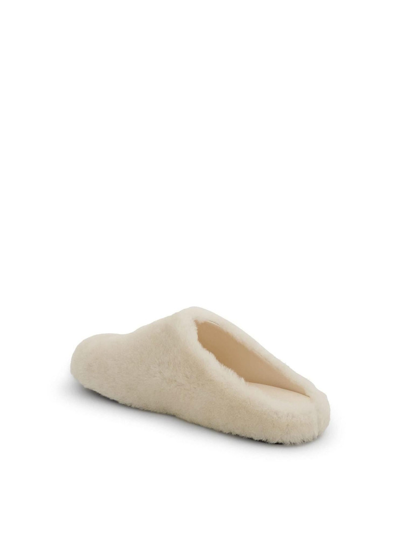 Givenchy 4G Shearling Slip On in Ivory outlook