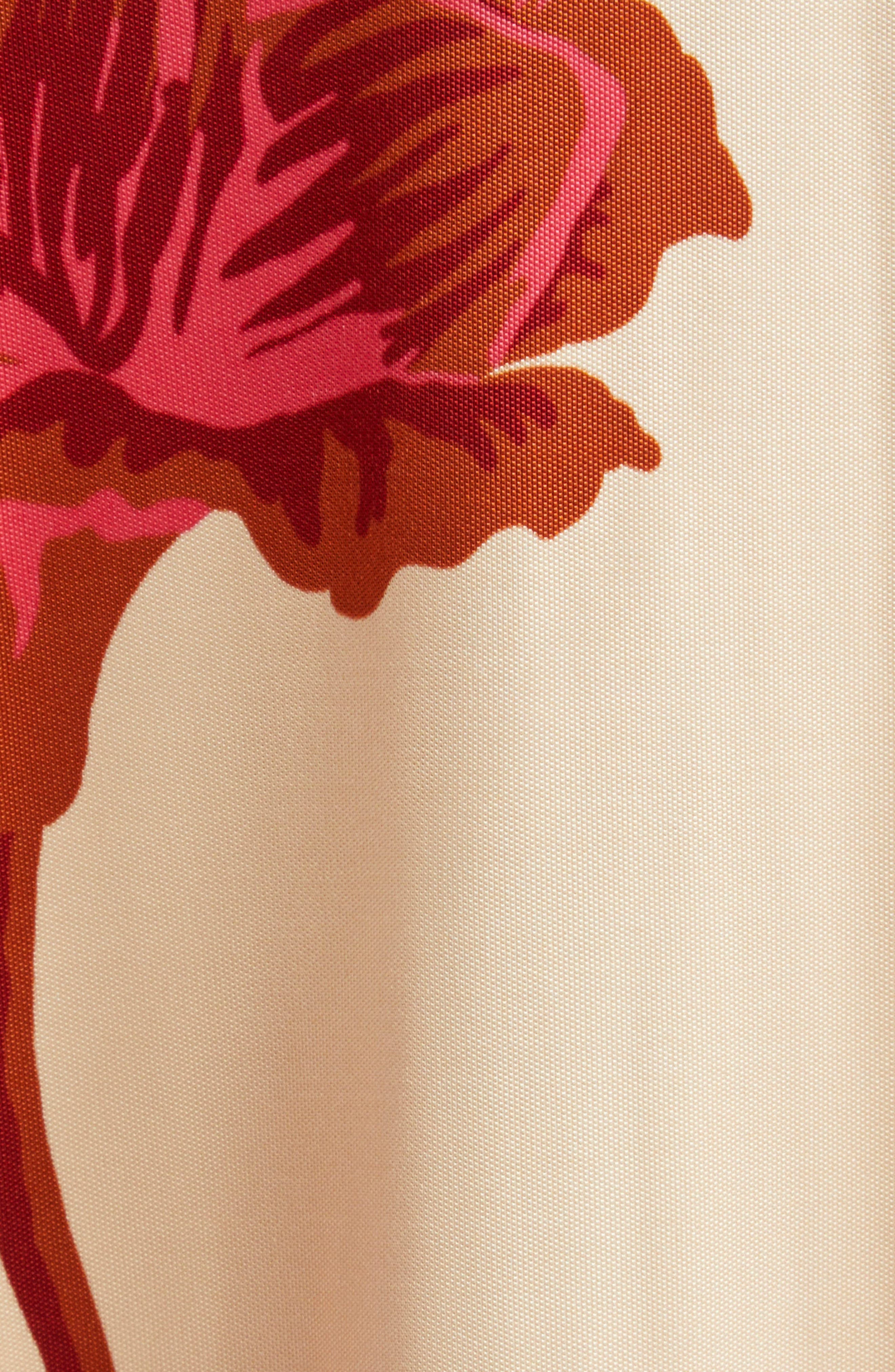 Johanna Ortiz Sendero De Astromelias Jersey Dress in Ecru /Camel /Wine /Pink at Nordstrom - 6