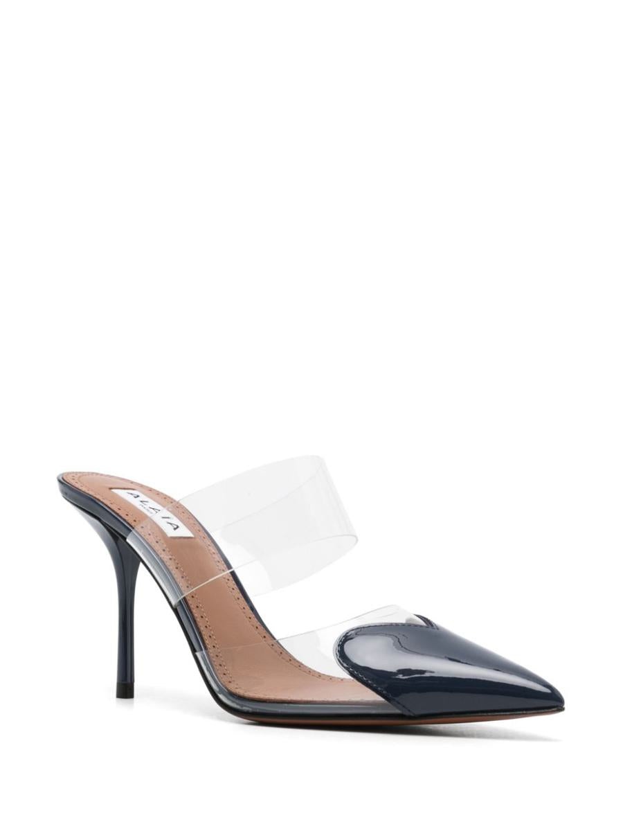 Alaïa Le Cœur Patent Leather Mules - 4