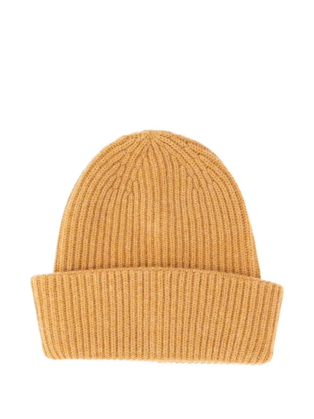 ribbed-knit cashmere beanie hat - 1