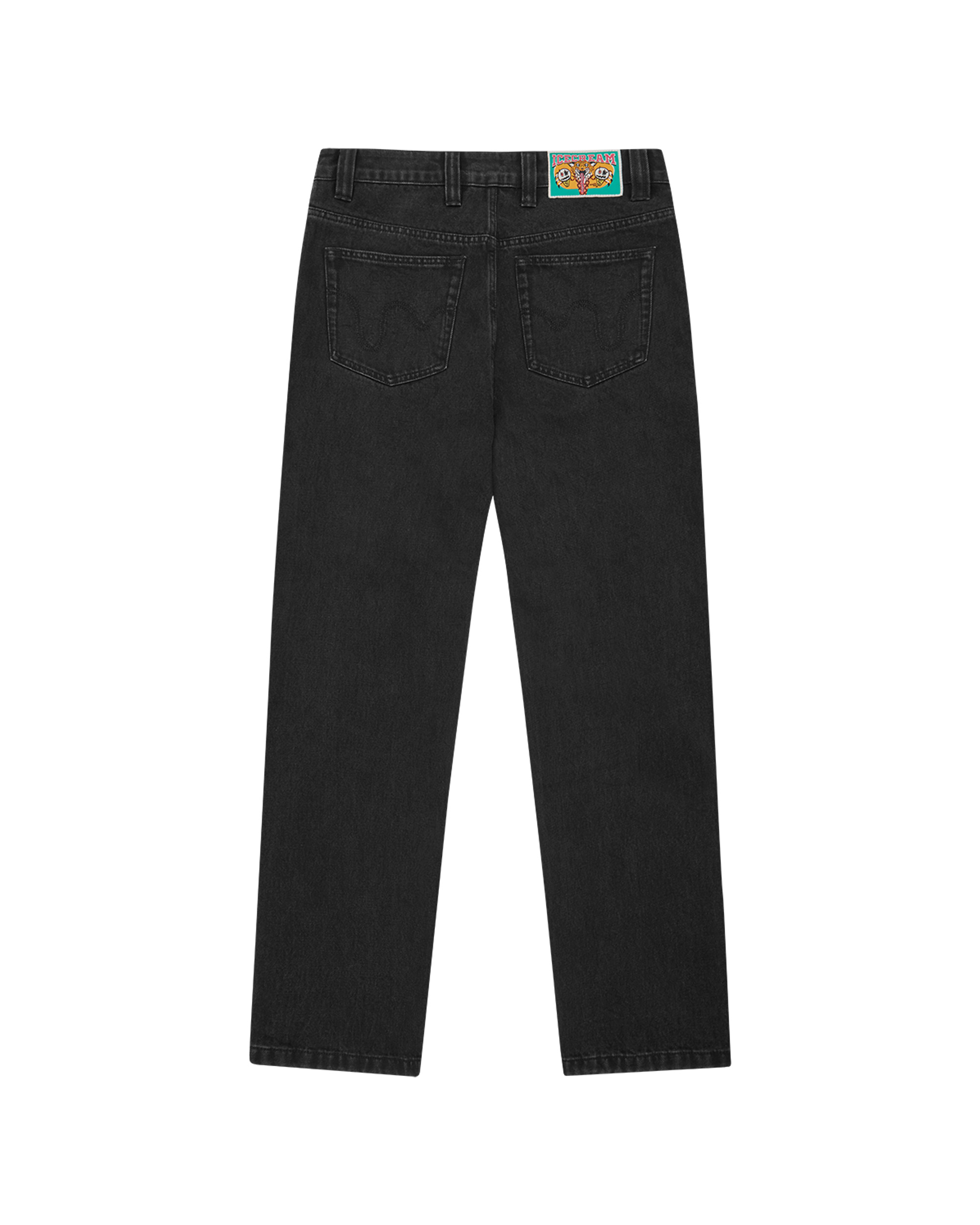 RUNNING DOG DOUBLE SCOOP DENIM PANT - 2