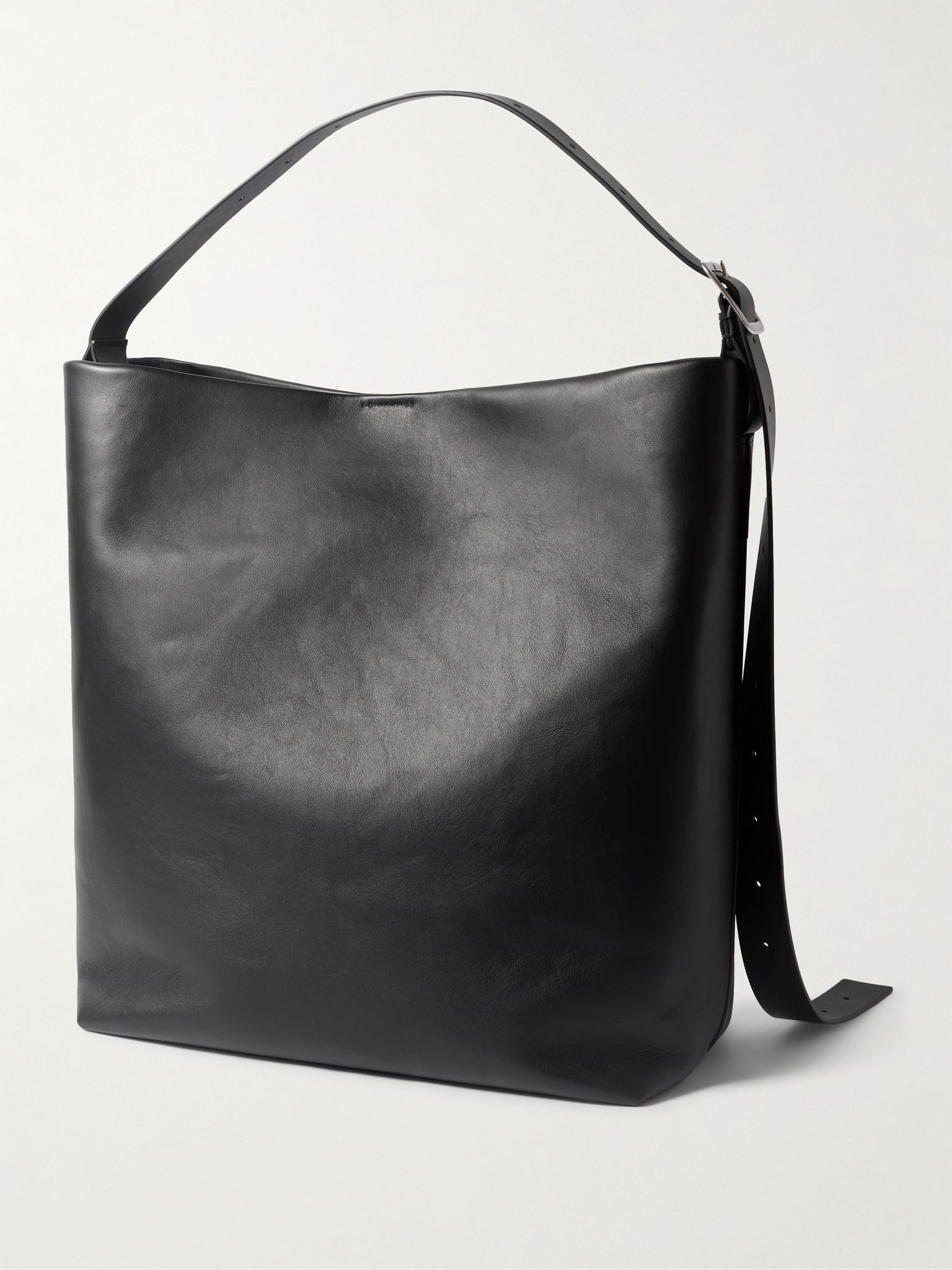 Leather Tote Bag Black - 3