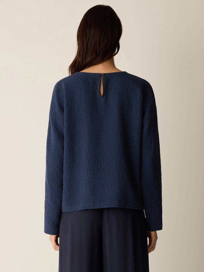 Organic Cotton Doubleweave Round Neck Box-Top 4
